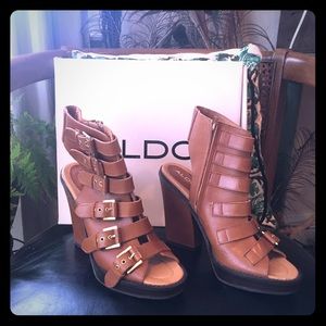 New in box Aldo buckle heels